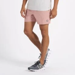 Kore Short 5" | Burnt Clay Linen Texture -Vuori Clothing Store V367BCL 2