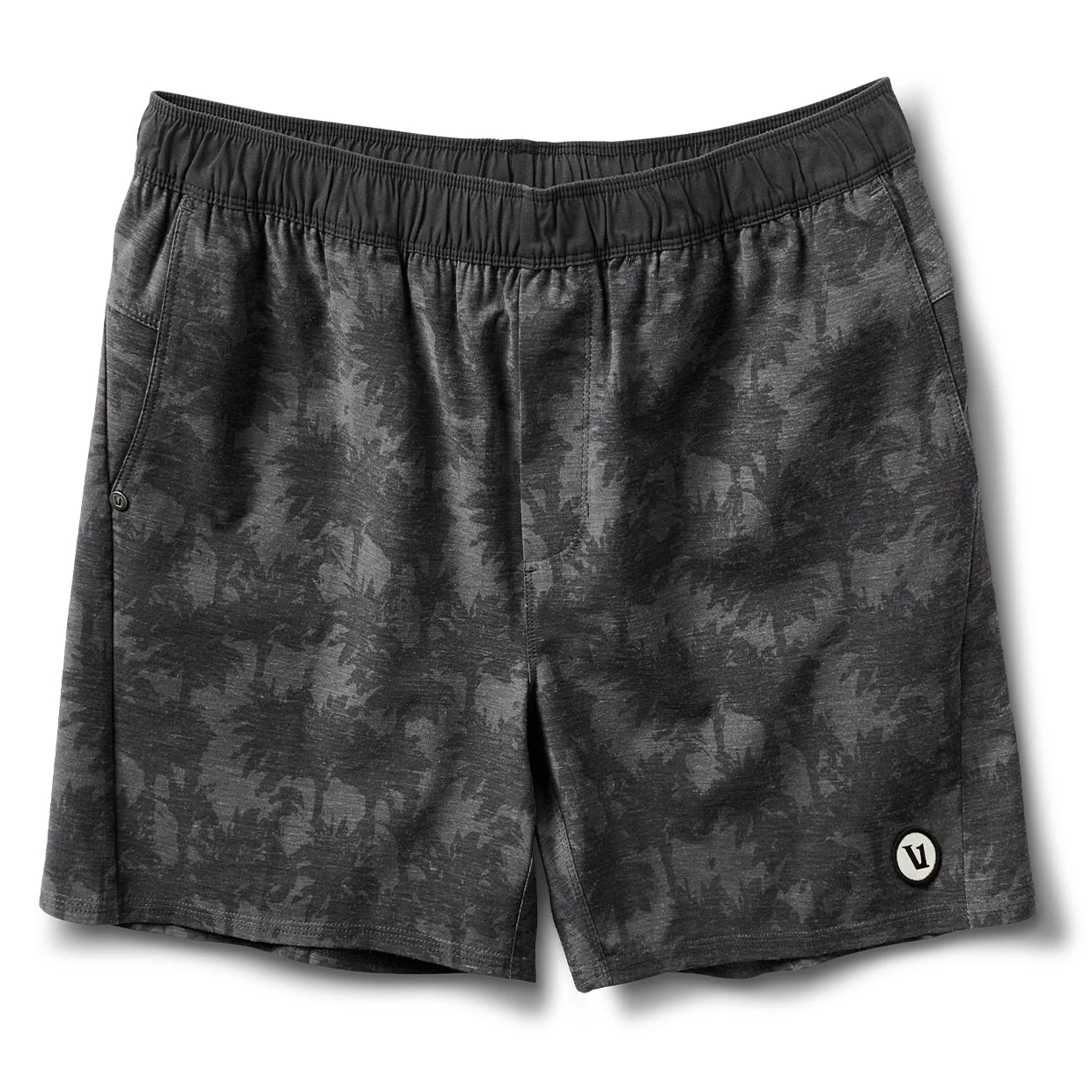 Cape Short | Black Multi Palm 1 Cape Short | Black Multi Palm