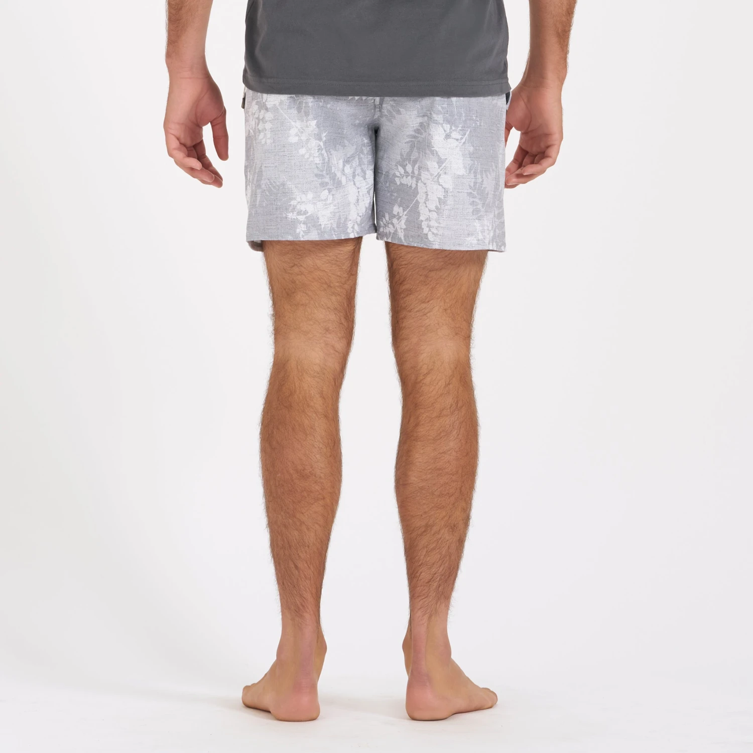 Cape Short | Light Grey Vintage Leaf 4 Cape Short | Light Grey Vintage Leaf - Image 4