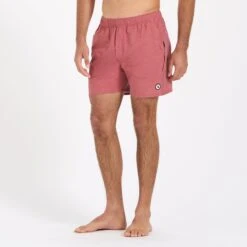 Cape Short | Saltwater Red -Vuori Clothing Store V369SWR 2