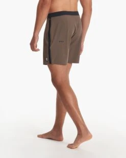 Peak Boardshort | Greige 8 Peak Boardshort | Greige -Vuori Clothing Store V374GRG SP23 M ECOMM BOARDSHORTS DETAIL 1461