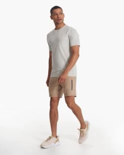 Sunday Performance Short | Camel Heather -Vuori Clothing Store V381CMH SP23 M ECOMM SHORTS BOTTOM 3257 1X1 98d0986c a6e5 4ae5 ab1d 9d74da32b3e9