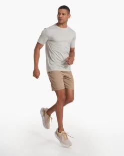 Sunday Performance Short | Camel Heather -Vuori Clothing Store V381CMH SP23 M ECOMM SHORTS FULL 3180 1X1 09f393db 12b9 4153 926d d387cb7786ee