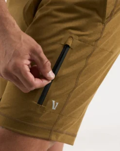 Sunday Performance Short | Tobacco Heather 8 Sunday Performance Short | Tobacco Heather -Vuori Clothing Store V381TOH 2