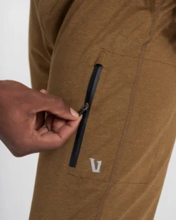 Sunday Performance Jogger | Tobacco Heather -Vuori Clothing Store V416TOH SP21 M ECOMM DETAIL 2303 1x1 16c74b2d bf8e 497a 9081 f7ed50dd46b6