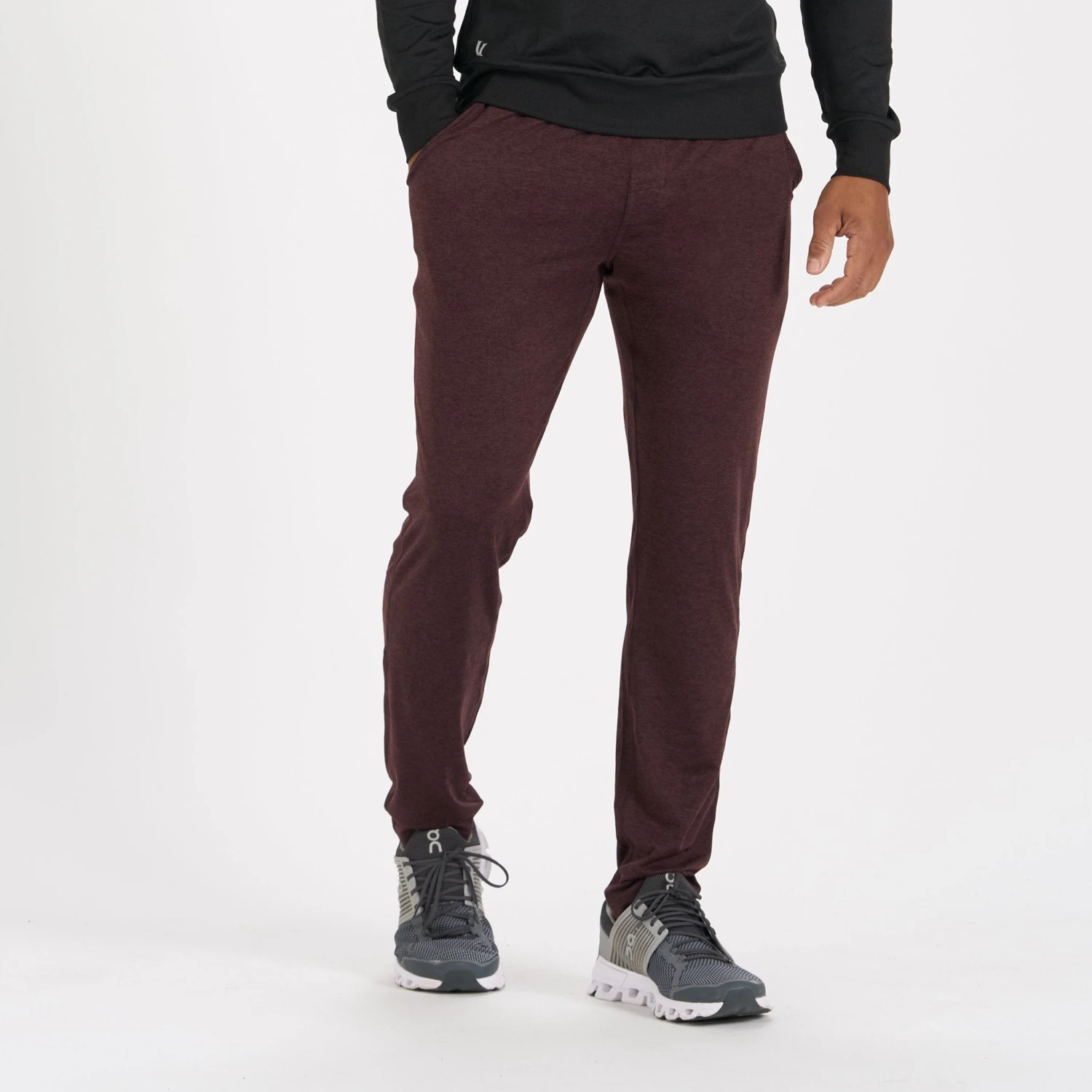 Ponto Performance Pant | Oxblood Heather 2 Ponto Performance Pant | Oxblood Heather - Image 2