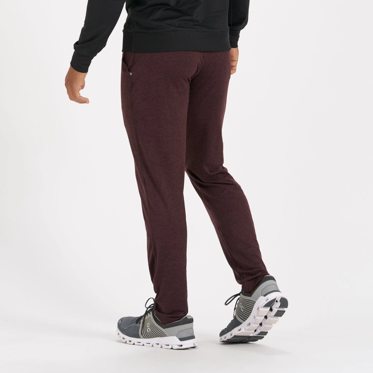 Ponto Performance Pant | Oxblood Heather 3 Ponto Performance Pant | Oxblood Heather - Image 3