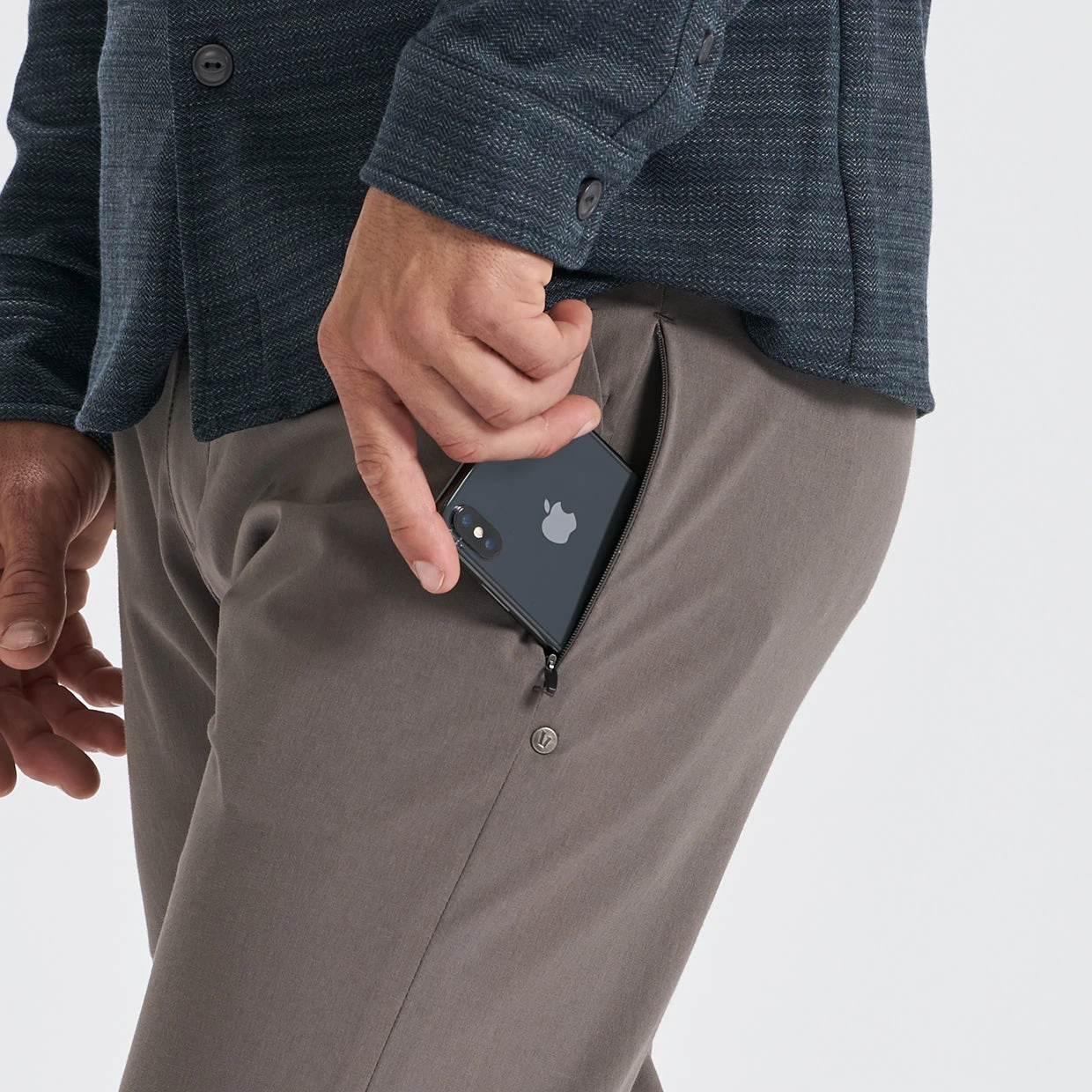 Aim Pant | Cocoa Linen Texture 5 Aim Pant | Cocoa Linen Texture - Image 5