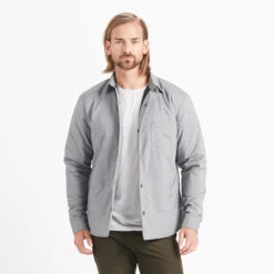 Atlas Jacket | Heather Grey -Vuori Clothing Store V522HTG 2 update