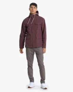 Palisades Rain Jacket | Chestnut -Vuori Clothing Store V525CHN 04303
