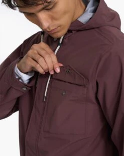 Palisades Rain Jacket | Chestnut -Vuori Clothing Store V525CHN 1
