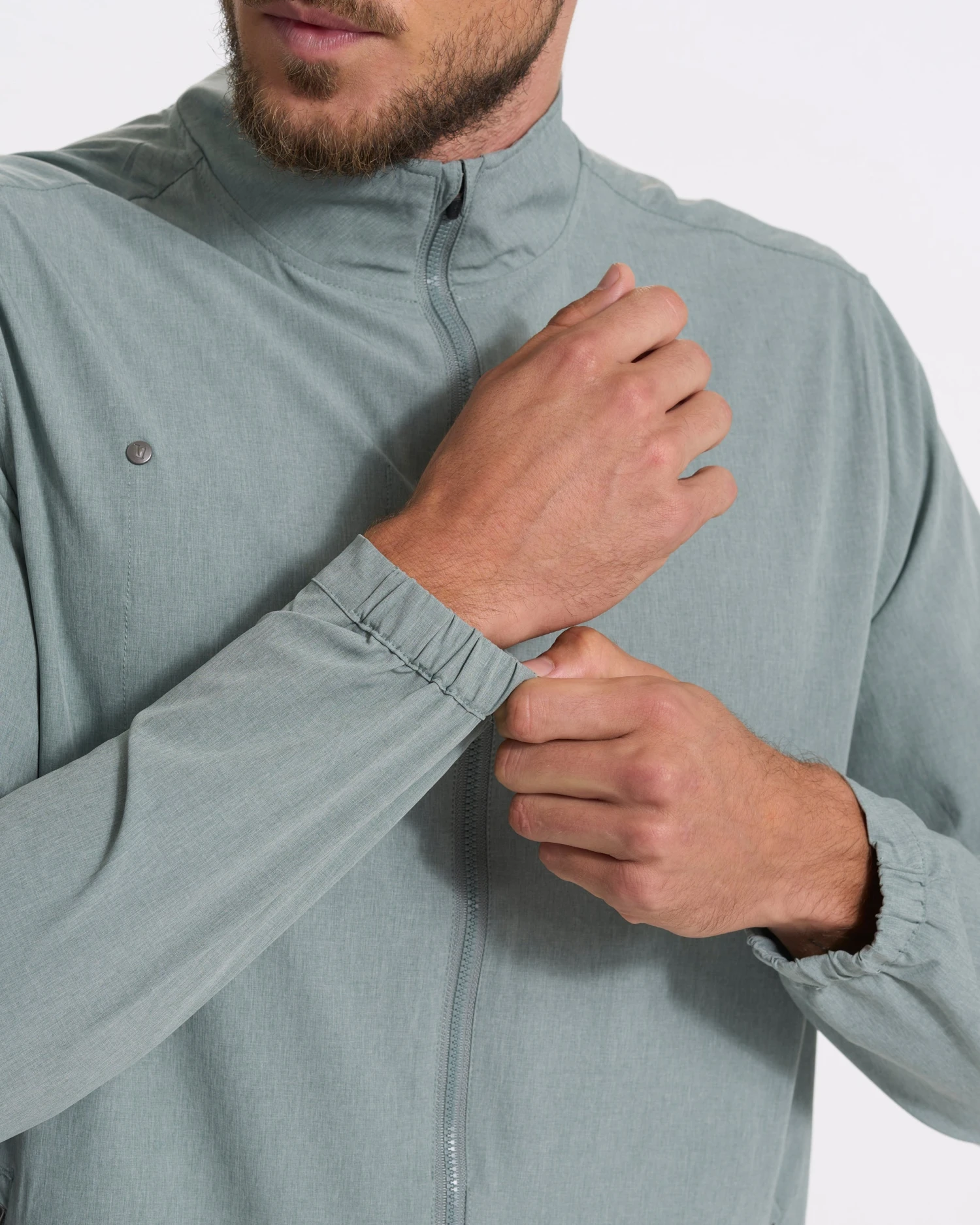 Venture Track Jacket | Stormy Linen Texture 3 Venture Track Jacket | Stormy Linen Texture - Image 3