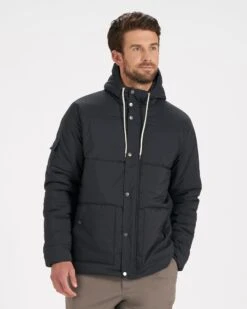 Langley Insulated Jacket | Black -Vuori Clothing Store V541BLK 2 05f315df 8b08 4233 aabd b66f7596ea75