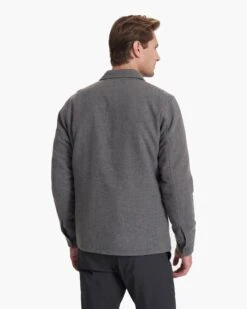 Ridgeline Wool Jacket | Charcoal Heather -Vuori Clothing Store V545HCC FA22 M ECOMM 0106