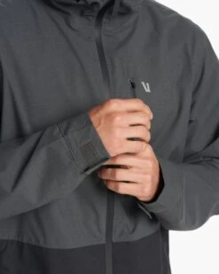 Oahu Rain Jacket | Shale 11 Oahu Rain Jacket | Shale -Vuori Clothing Store V553SHA FA23 M ECOMM jackets DETAIL 17