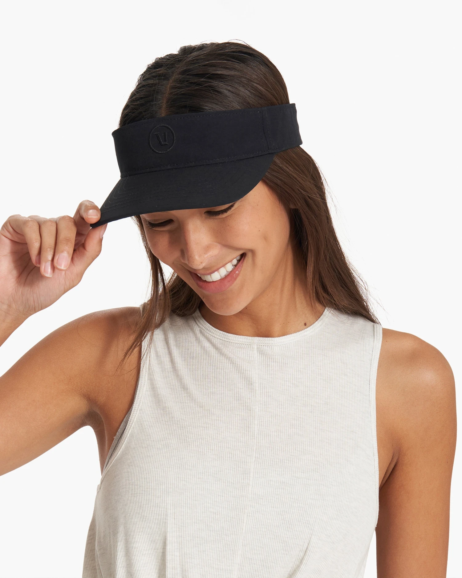 Vuori Tennis Visor | Black 2 Vuori Tennis Visor | Black - Image 2