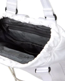 V1 Convertible Tote | White 7 V1 Convertible Tote | White -Vuori Clothing Store V8028WHT FA23 UNISEX ECOMM bags FLAT LAY 1