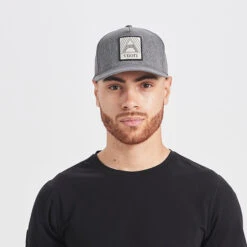 Geometric Hat | Heather Grey -Vuori Clothing Store V829HTG 2 update