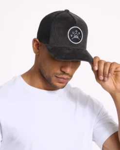 Summit Cord Trucker Hat | Charcoal 6 Summit Cord Trucker Hat | Charcoal -Vuori Clothing Store V867CCL 3801