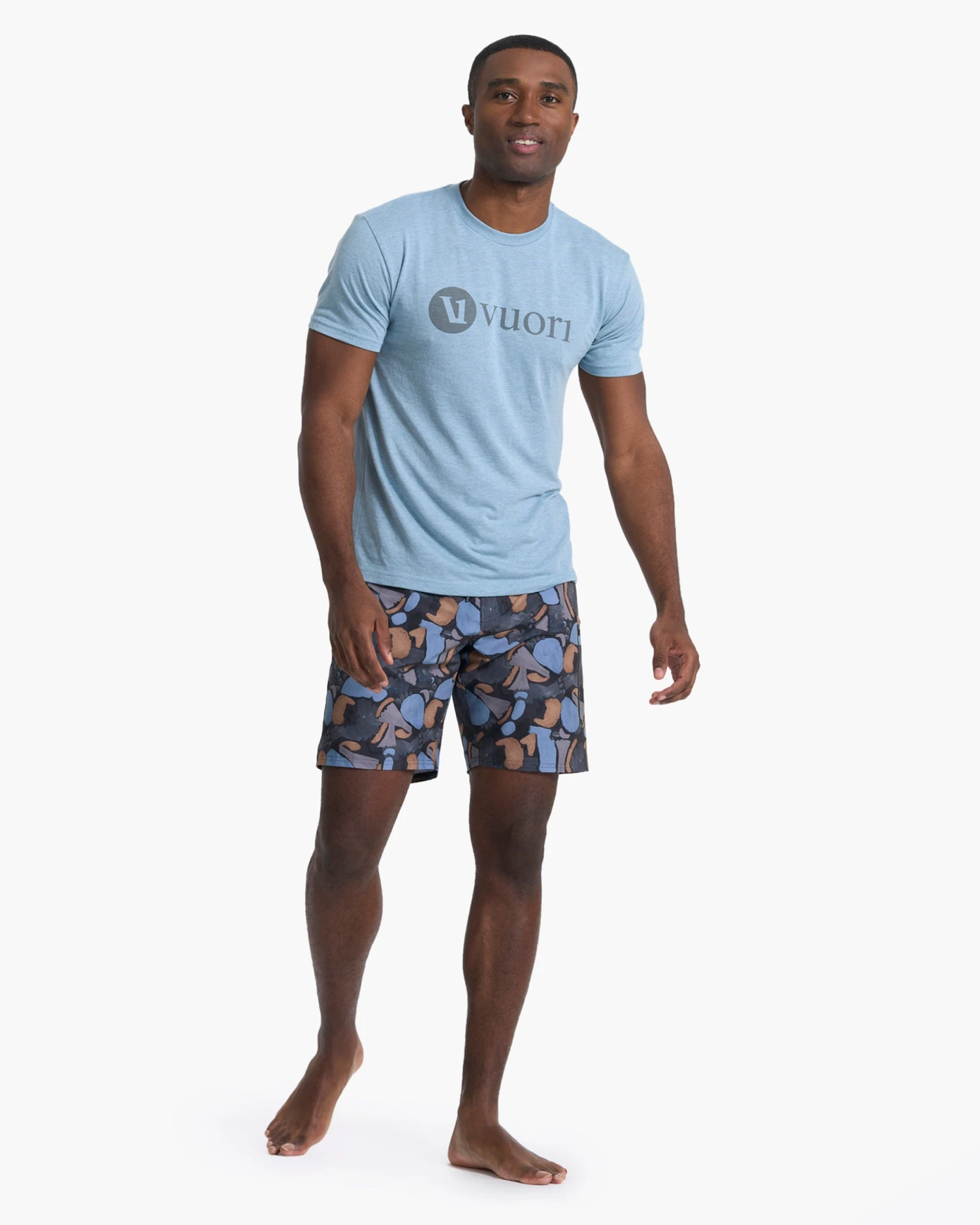 V1 Vuori Wordmark Logo Tee | Light Cloud 4 V1 Vuori Wordmark Logo Tee | Light Cloud - Image 4