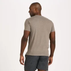 V1 Logo Tee | Cocoa Heather -Vuori Clothing Store V925COH 3 0c88f63d 014c 484d a37f 00eab5af0e76