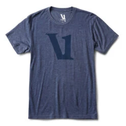 V1 Logo Tee | Navy Heather