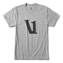 V1 Logo Tee | Heather Grey
