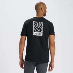 Lines Tee | Black -Vuori Clothing Store V956BLK 2