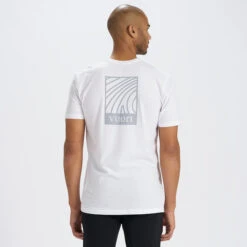 Lines Tee | White -Vuori Clothing Store V956WHT 2