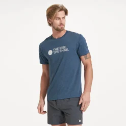 TRTS Tonal Tee | Indigo Heather -Vuori Clothing Store V975HTI 3107