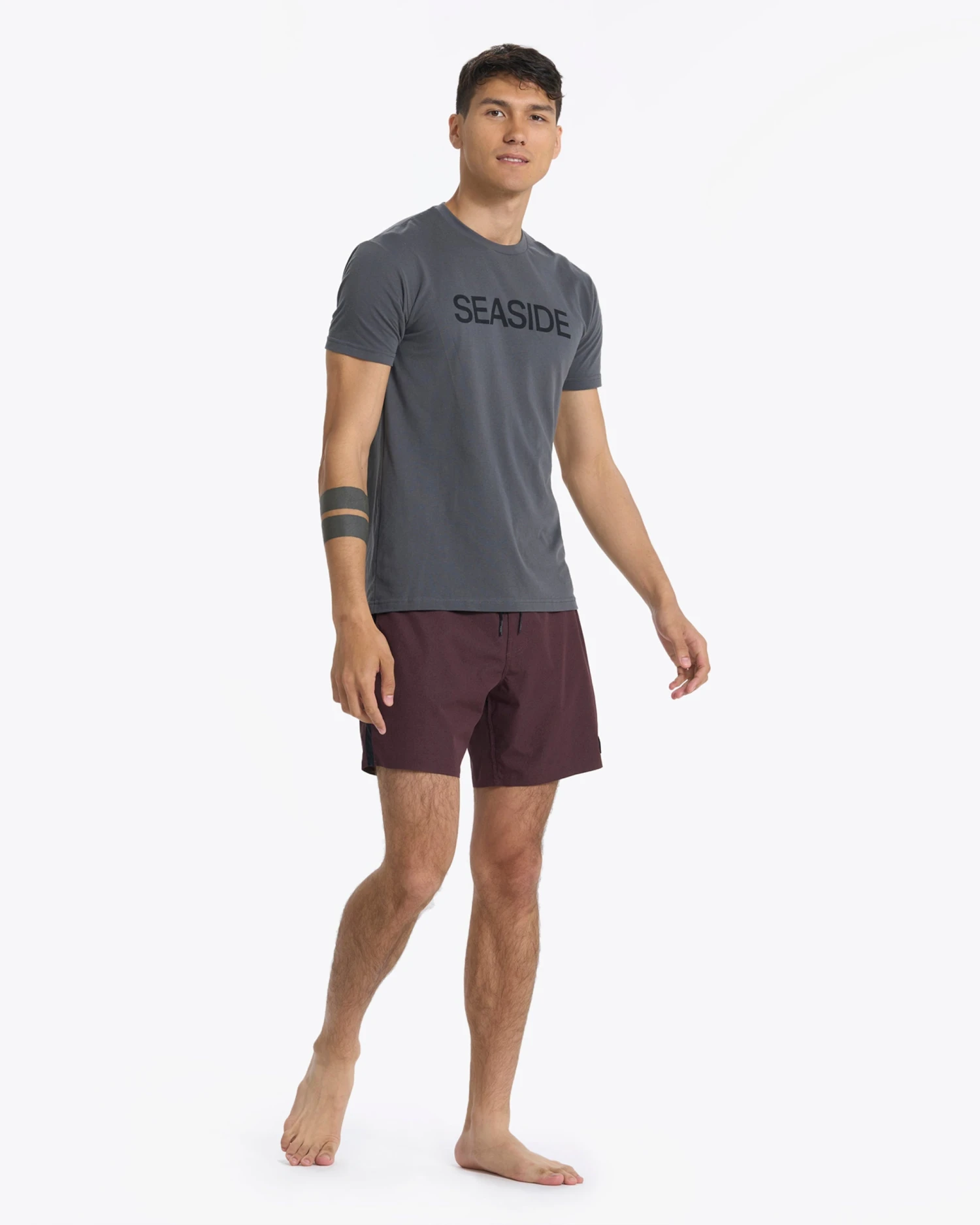 Seaside Tee | Charcoal 5 Seaside Tee | Charcoal - Image 5