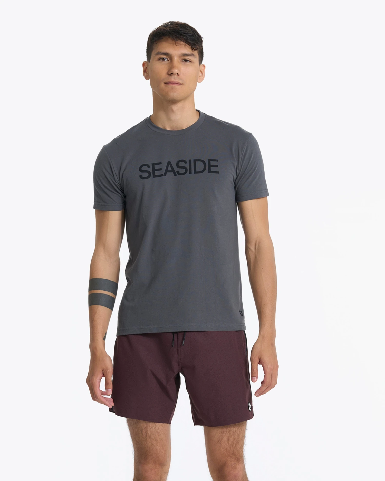 Seaside Tee | Charcoal 2 Seaside Tee | Charcoal - Image 2
