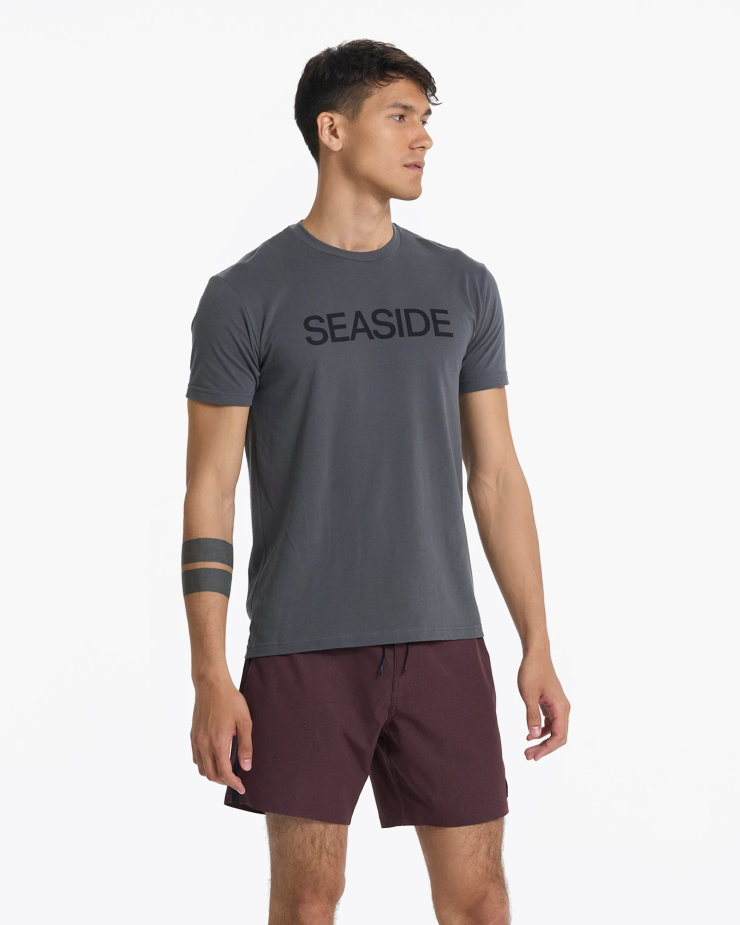 Seaside Tee | Charcoal 3 Seaside Tee | Charcoal - Image 3
