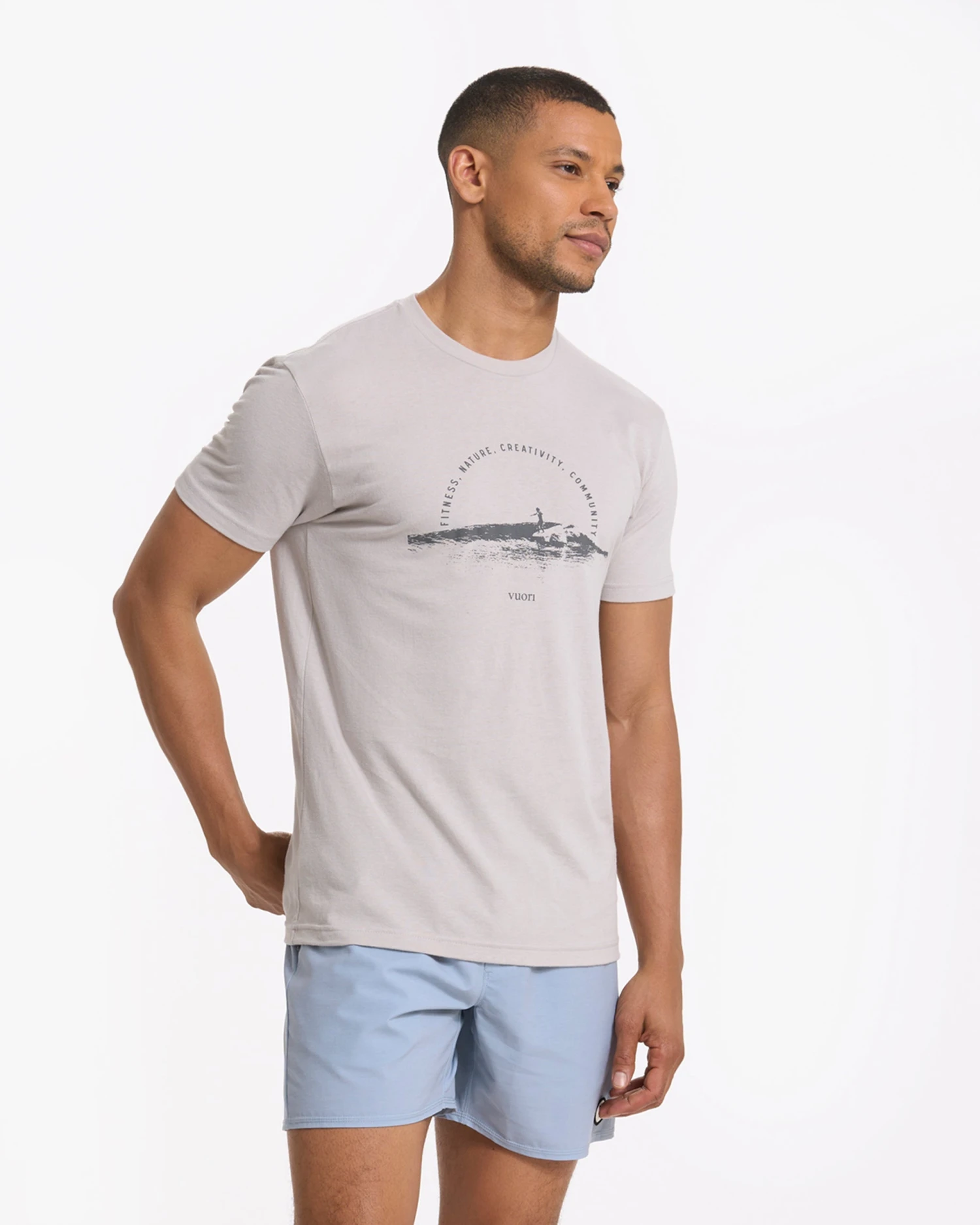 Sun Sets Tee | Light Grey 3 Sun Sets Tee | Light Grey - Image 3