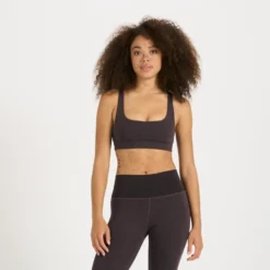 Lux Rib Daily Bra | Quartz Heather -Vuori Clothing Store VW1002HQZ 1 2a045524 9f2e 43b5 9944 36e9f2be0161