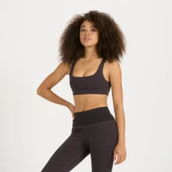 Lux Rib Daily Bra | Quartz Heather