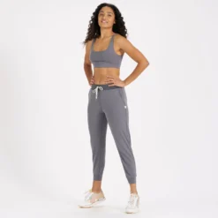 Lux Rib Daily Bra | Heather Grey -Vuori Clothing Store VW1002HTG 4 eb536a15 238a 4a49 b5de f61c5ddff049