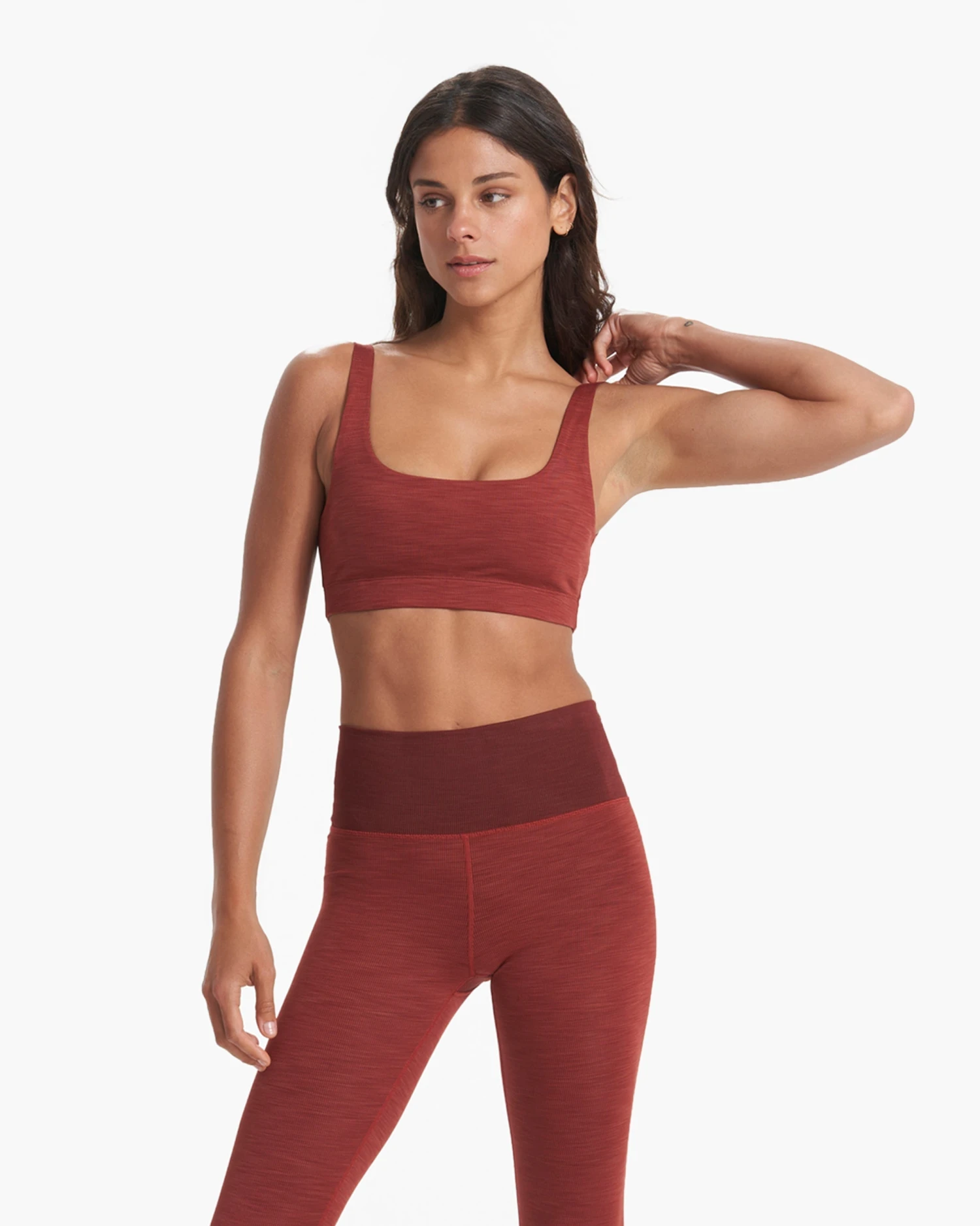 Lux Rib Daily Bra | Currant Heather 1 Lux Rib Daily Bra | Currant Heather