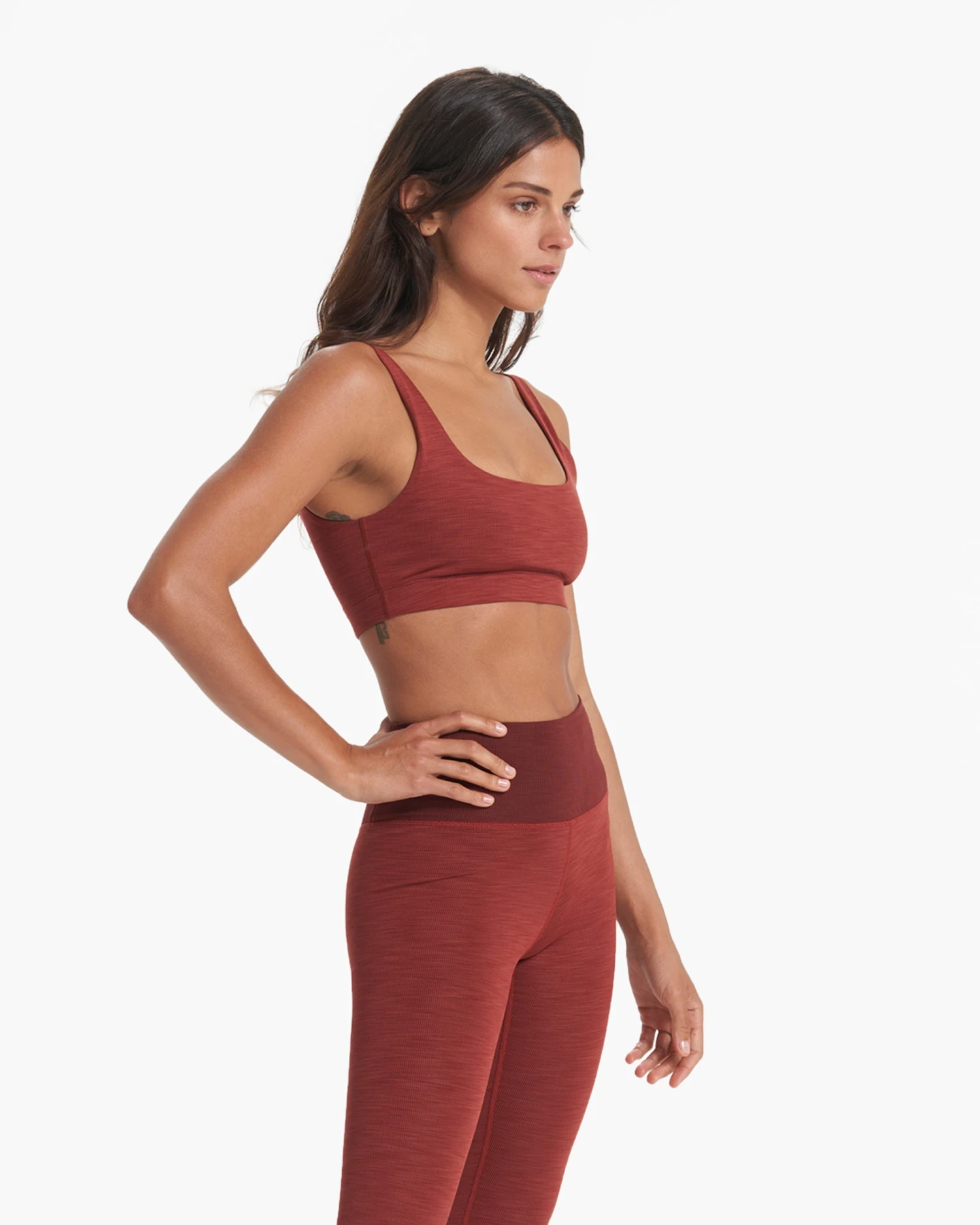 Lux Rib Daily Bra | Currant Heather 2 Lux Rib Daily Bra | Currant Heather - Image 2