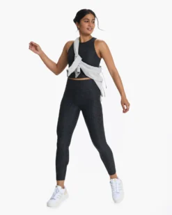 Elevation Plyo Tank | Charcoal Heather Gingham -Vuori Clothing Store VW1004HCG SP23 W ECOMM TOPS 3617 1X1 744455be 56bd 4df2 9f34 4f4b22d78b4d