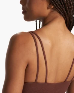 Halo Performance Crop | Cedar Heather -Vuori Clothing Store VW1005HCD FA23 M ECOMM TOPS DETAIL 1