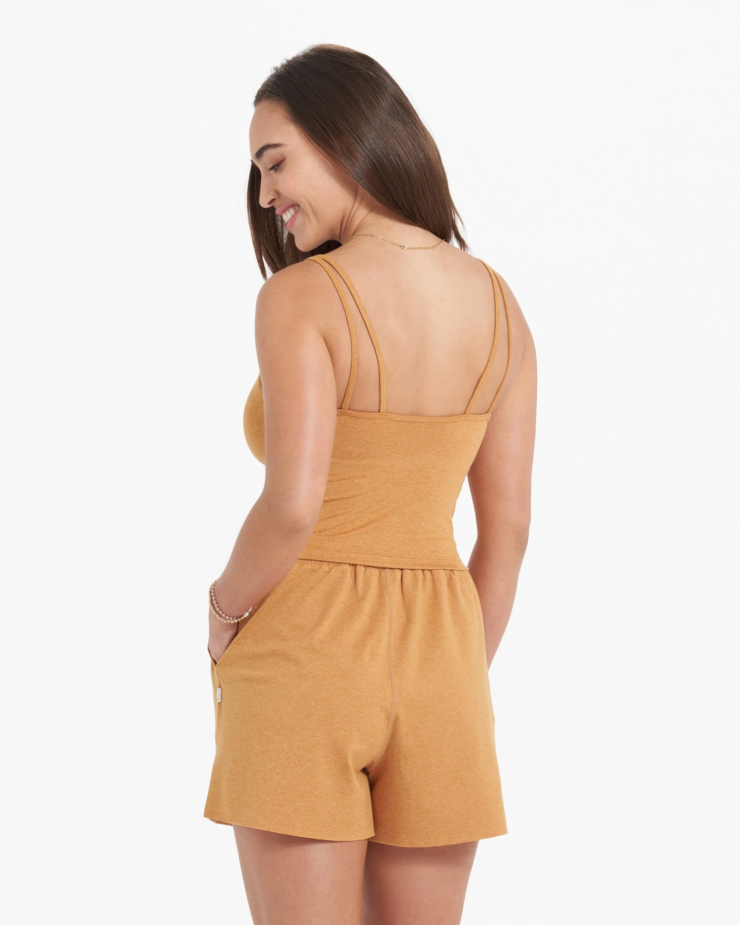 Halo Performance Crop | Flax Heather 6 Halo Performance Crop | Flax Heather - Image 6