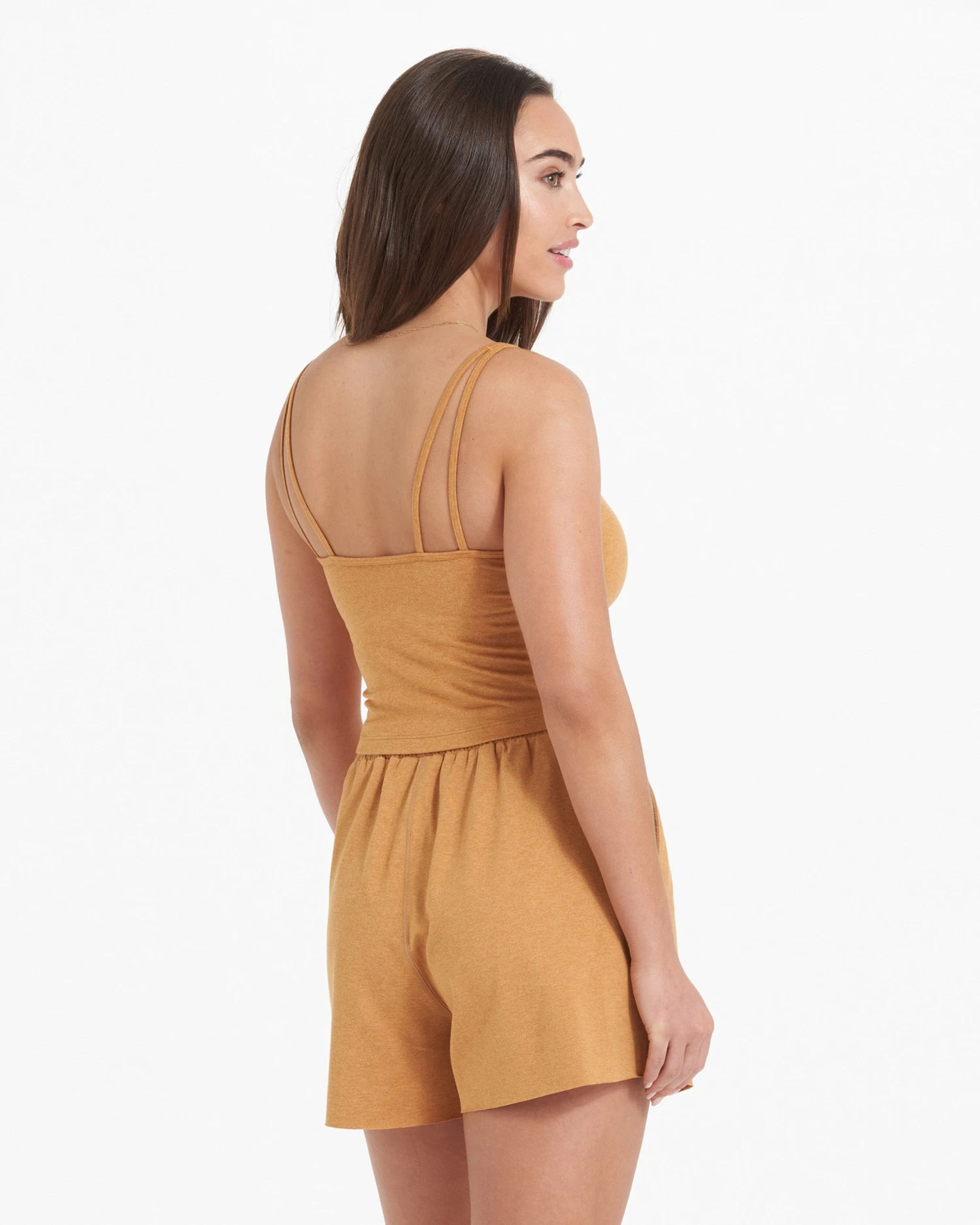 Halo Performance Crop | Flax Heather 3 Halo Performance Crop | Flax Heather - Image 3