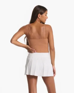 Halo Performance Crop | Palo Santo Heather -Vuori Clothing Store VW1005HPS SP23 W ECOMM TOPS DETAIL 7646 1x1 58c15194 214c 4196 b817 2e054e101c4a