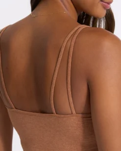 Halo Performance Crop | Palo Santo Heather -Vuori Clothing Store VW1005HPS SP23 W ECOMM TOPS FULL 7580 1X1 a87c9390 0460 4e63 8700 ce14220fd15f