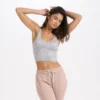 Halo Performance Crop | Pale Heather Camo