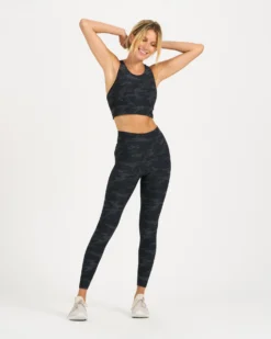 Elevation Bra | Black Camo (V2) -Vuori Clothing Store VW1006BCM 5