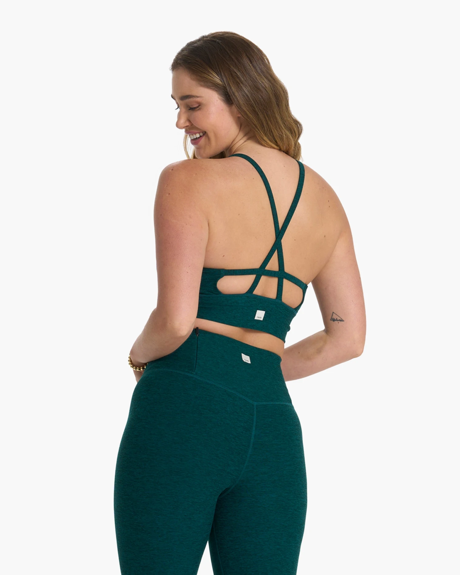 Long Line Elevation Bra | Jade Heather 3 Long Line Elevation Bra | Jade Heather - Image 3