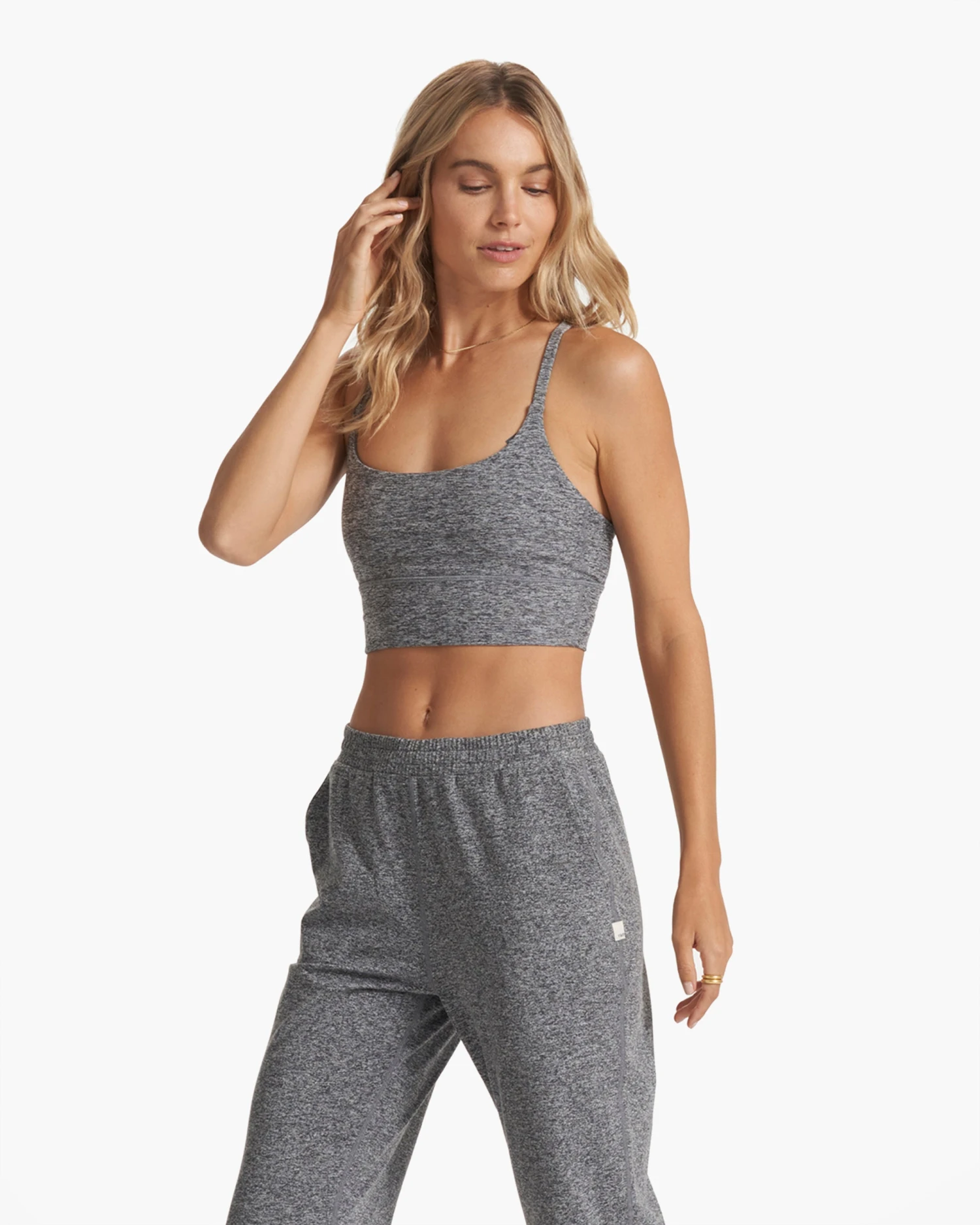 Long Line Elevation Bra | Heather Grey 2 Long Line Elevation Bra | Heather Grey - Image 2