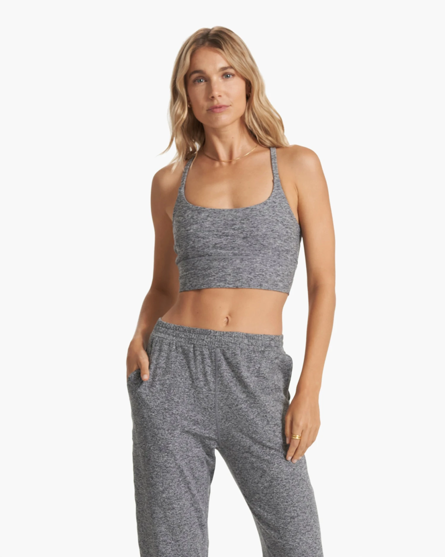 Long Line Elevation Bra | Heather Grey 1 Long Line Elevation Bra | Heather Grey